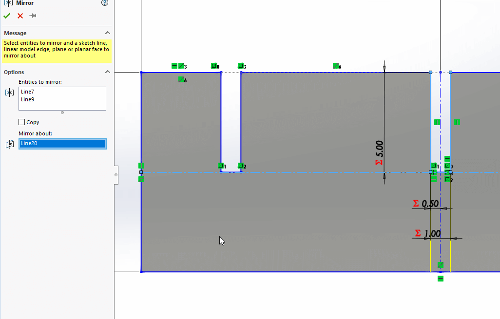 Flipping Slot Side Mirror